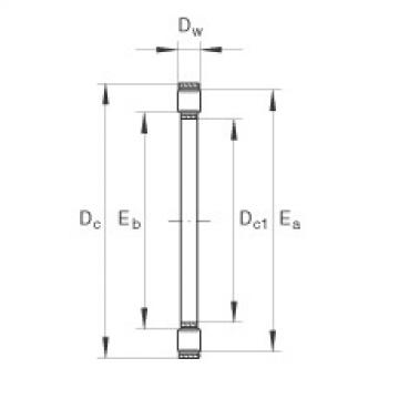 FAG Axial cylindrical roller and cage assembly - K81240-M