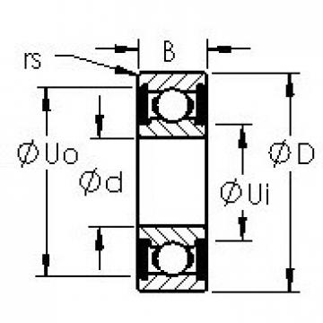 المحامل SMR104-2RS AST