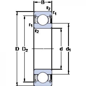 المحامل D/W ER1038-2ZS SKF