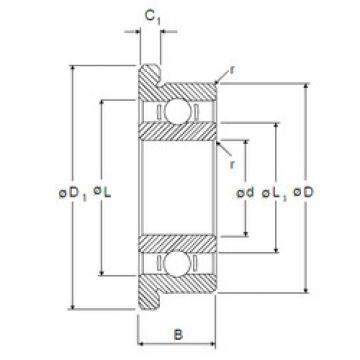 المحامل RIF-8516 NMB