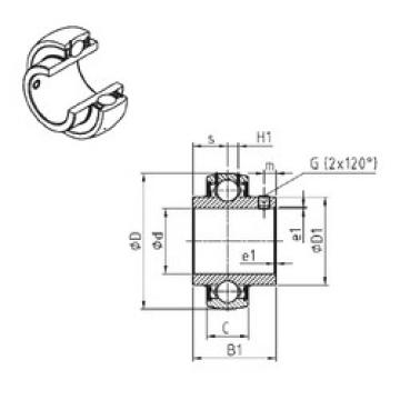 المحامل UC307-22 SNR