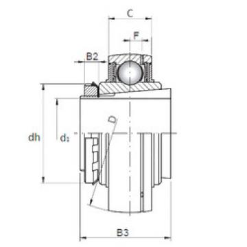 المحامل UK205+H2305 CX