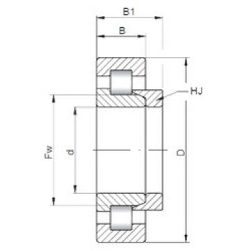 المحامل NH212 ISO