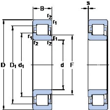 المحامل NJ 248 MA SKF