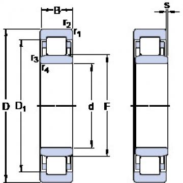 المحامل NU 1007 ECPH SKF