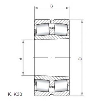 المحامل 22360 KW33 ISO