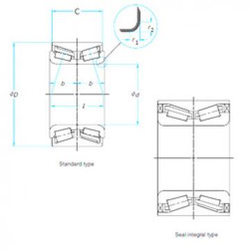 المحامل JXP25469CA-92UA7 Timken