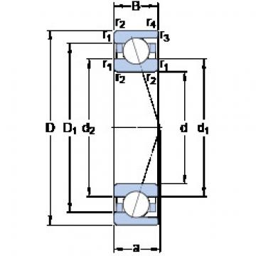 المحامل 7005 CD/P4A SKF