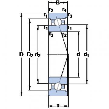 المحامل 71924 CB/HCP4A SKF