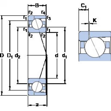 المحامل 71922 ACD/HCP4AH1 SKF