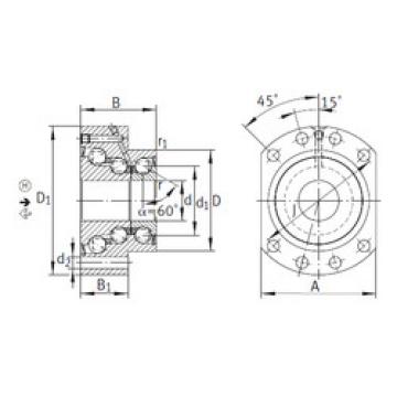 المحامل DKLFA40140-2RS INA