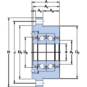 المحامل FBSA 209/DF SKF