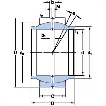 المحامل GEZM 500 ES SKF