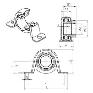 المحامل ESPP203 SNR