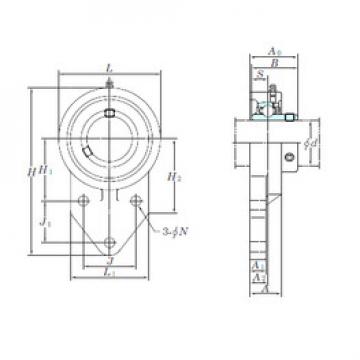 المحامل UCFB207-22 KOYO