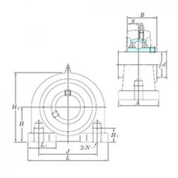 المحامل UCPA207-23 KOYO