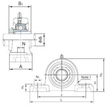 المحامل UKP208+H2308 NACHI