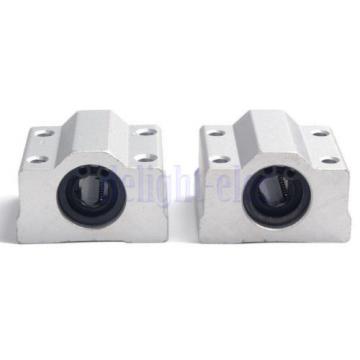 2 X SC8UU Linear Motion Ball Bearing Slide Unites Bushing 8mm SCS8UU Block DH