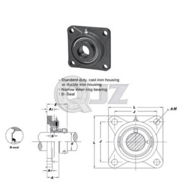 1 in Square Flange Units Cast Iron SAF205-16 Mounted Bearing SA205-16+F205