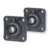 2x 1.75in Square Flange Units Cast Iron SAF209-28 Mounted Bearing SA209-28G+F209