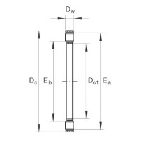 FAG Axial cylindrical roller and cage assembly - K81122-TV #1 image