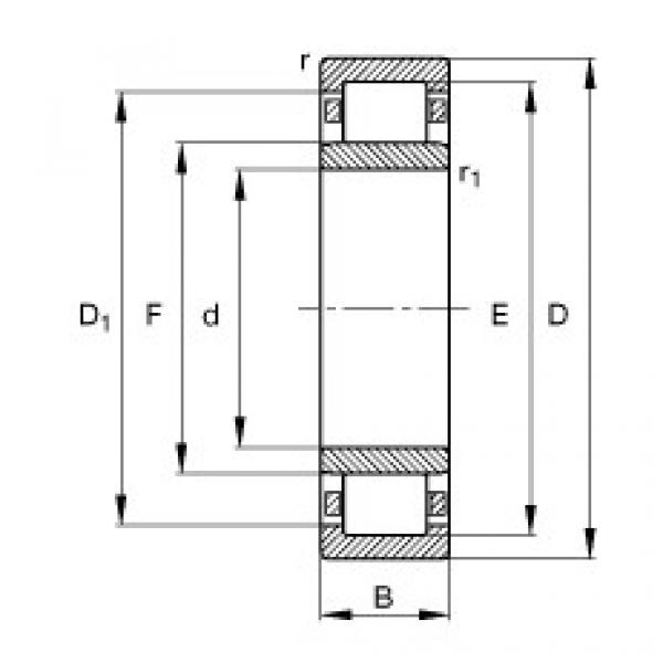 FAG محامل أسطوانية - NU2252-E-TB-M1 #1 image