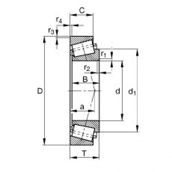 FAG تناقص الأسطوانة المحامل - KLM48549-X-LM48510 #1 image