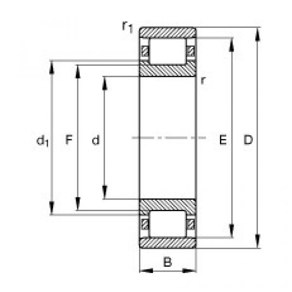 FAG محامل أسطوانية - N324-E-XL-M1 #1 image