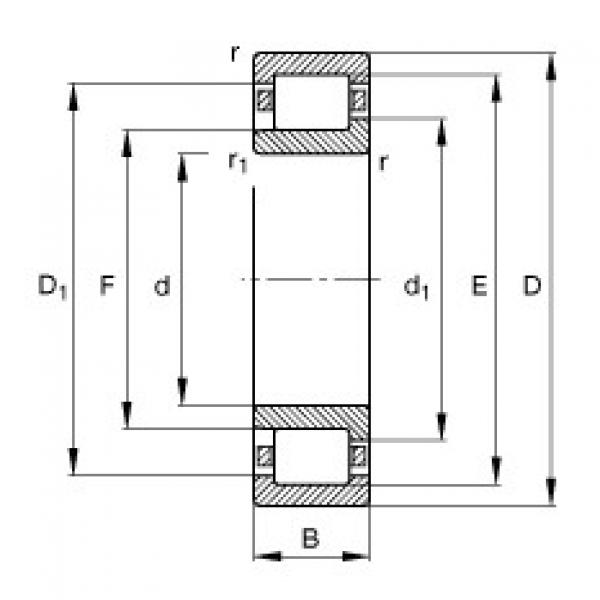 FAG محامل أسطوانية - NJ414-XL-M1 #1 image