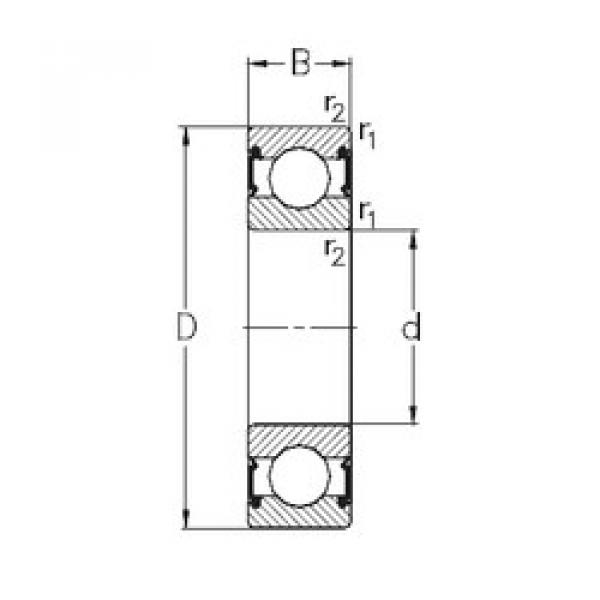 المحامل 6206-RS2 NKE #1 image