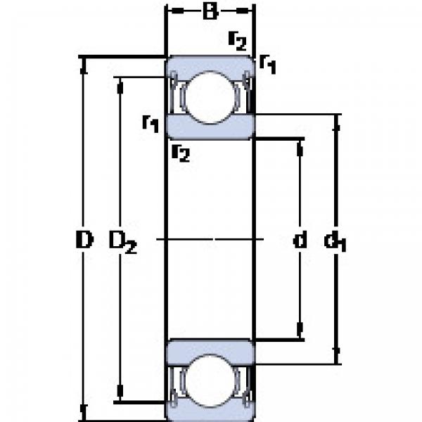 المحامل D/W ER1038-2ZS SKF #1 image