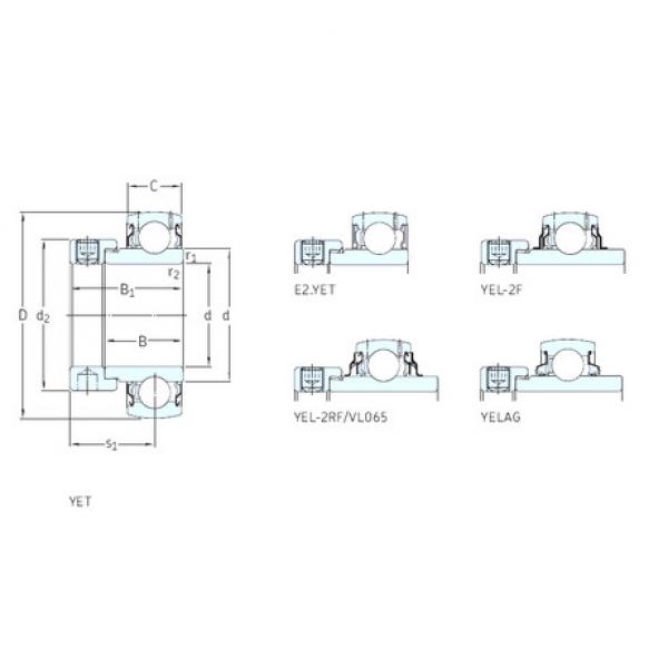 المحامل YEL212-2F SKF #1 image