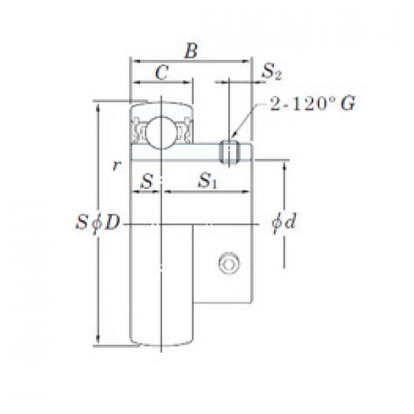 المحامل UCX12-39 KOYO #1 image