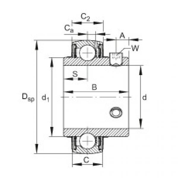 المحامل UC208-25 FAG #1 image