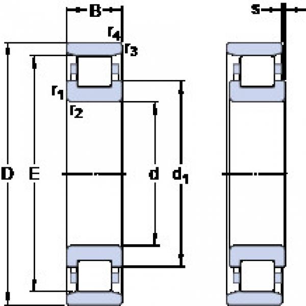 المحامل N 312 ECM SKF #1 image