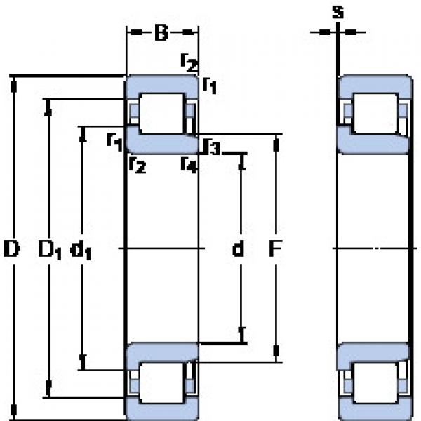 المحامل NJ 219 ECJ SKF #1 image