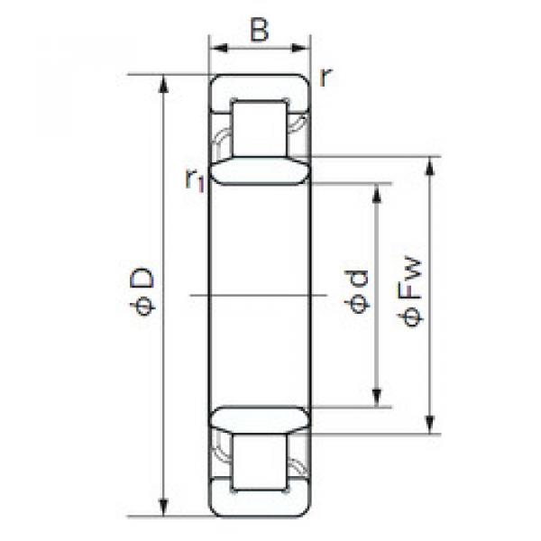 المحامل NU 234 E NACHI #1 image