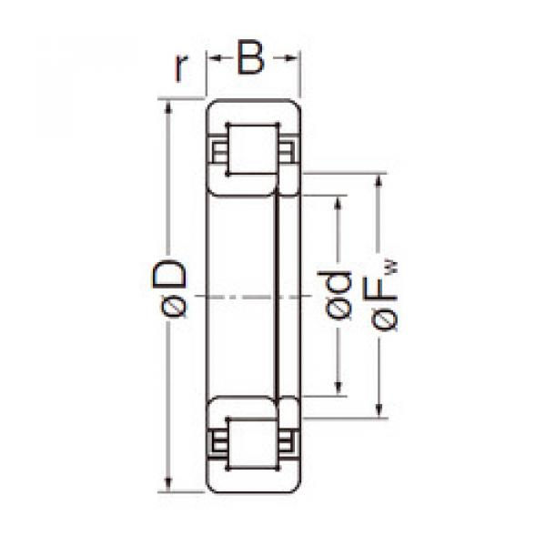 المحامل NUP310EG NACHI #1 image