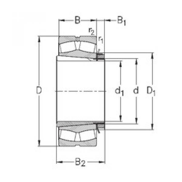 المحامل 23244-K-MB-W33+OH2344-H NKE #1 image