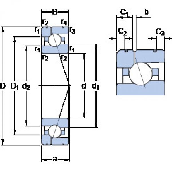 المحامل 7007 ACE/HCP4AL1 SKF #1 image