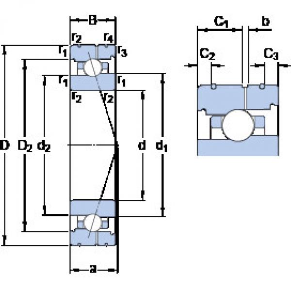 المحامل 7008 ACB/HCP4AL SKF #1 image