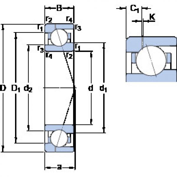 المحامل 71920 ACE/P4AH1 SKF #1 image