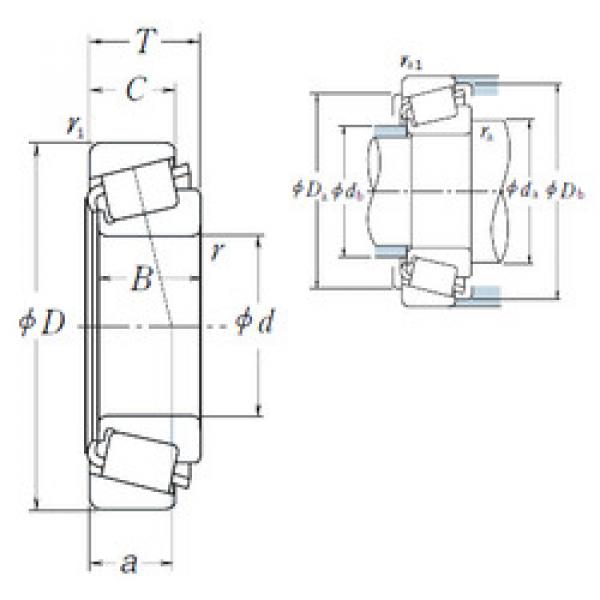 المحامل HM516448/HM516410 NSK #1 image