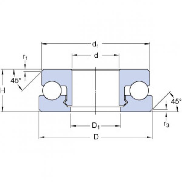 المحامل 51100 V/HR22T2 SKF #1 image