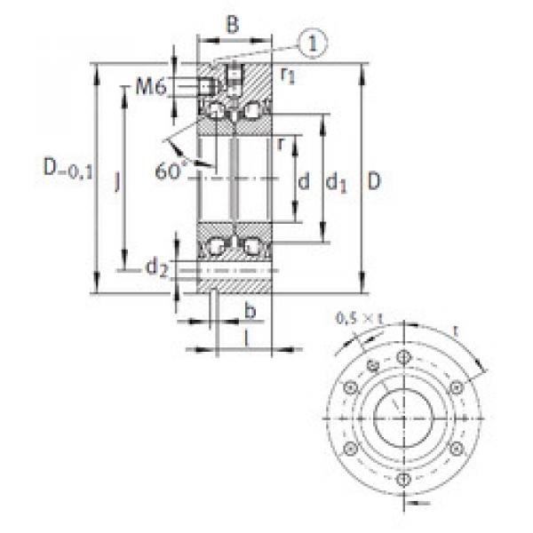 المحامل ZKLF40100-2RS INA #1 image