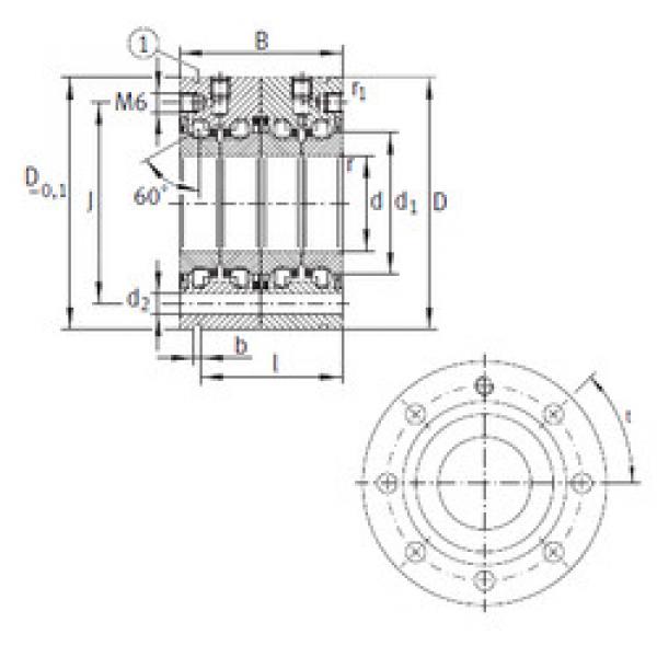 المحامل ZKLF40100-2RS-2AP INA #1 image