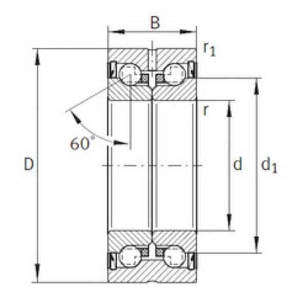 المحامل ZKLN3572-2RS INA #1 image