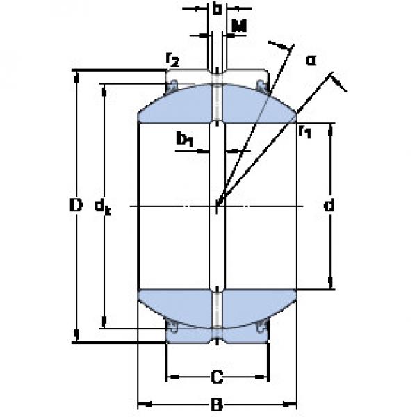 المحامل GEH 30 ES-2RS SKF #1 image