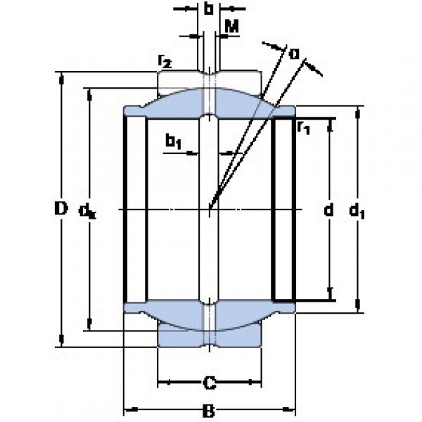 المحامل GEZM 500 ES SKF #1 image