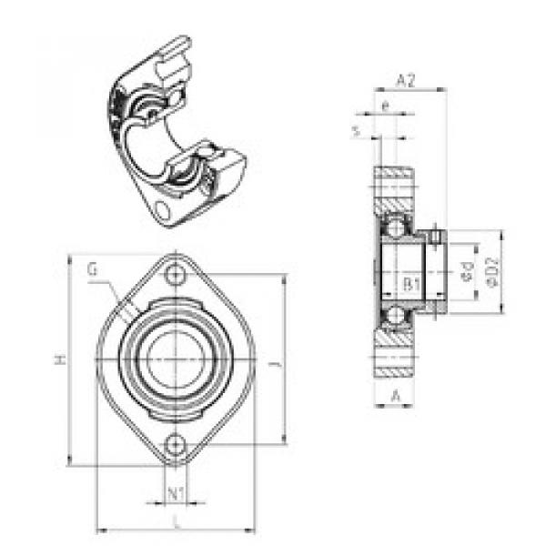 المحامل ESFD205M100 SNR #1 image